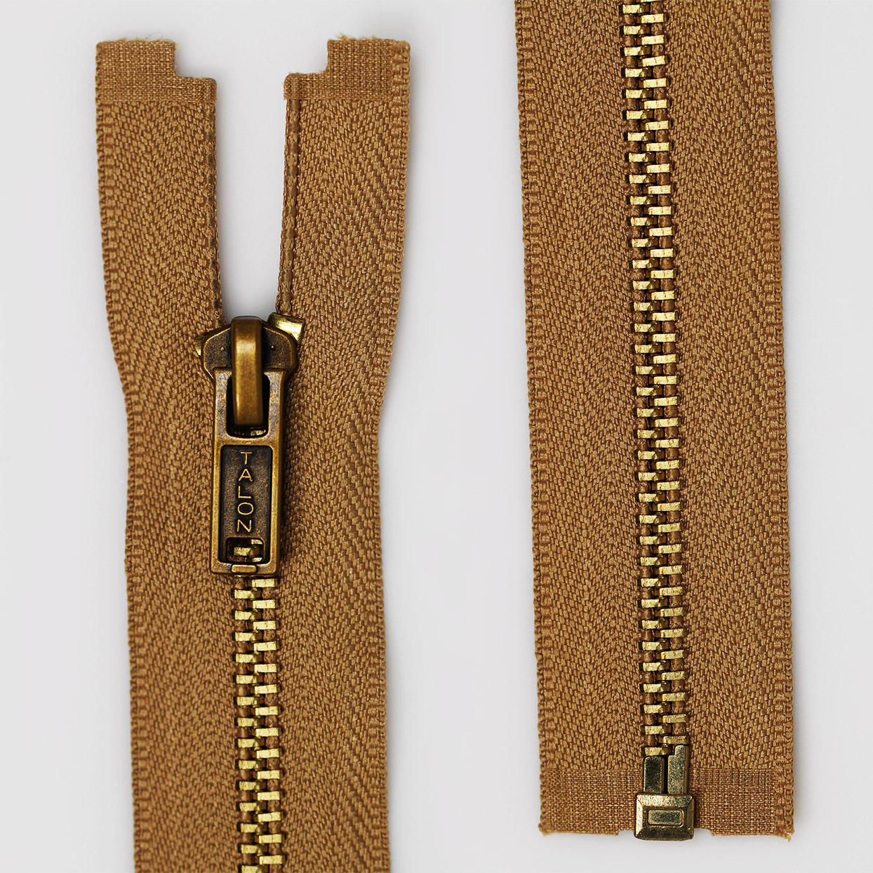 Vintage Military TALON Brass Zippers USA MADE Size 16 Inches 40 Cm Rare! #3