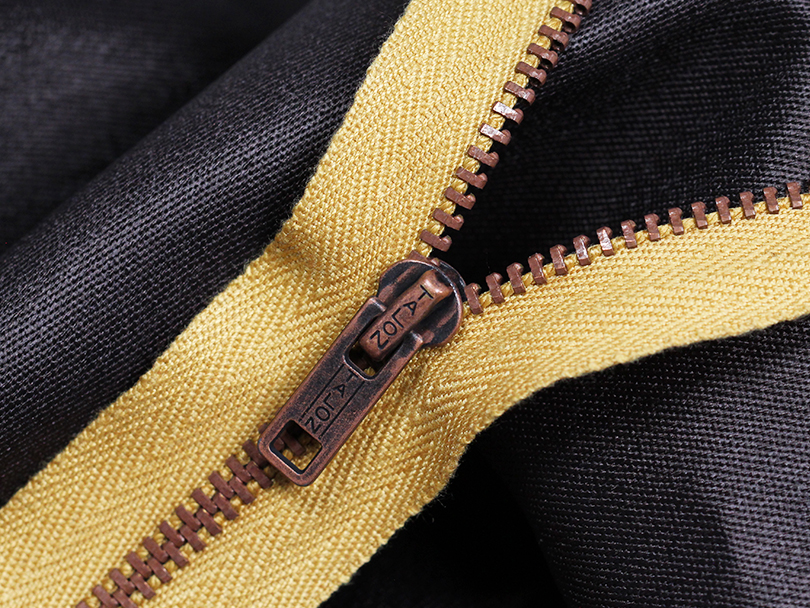 1 × 22'' inch Talon Repro vintage style brass jacket Zip-Zipper