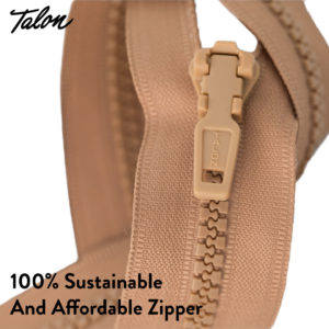 Talon International 100% sustainable and affordable zipper